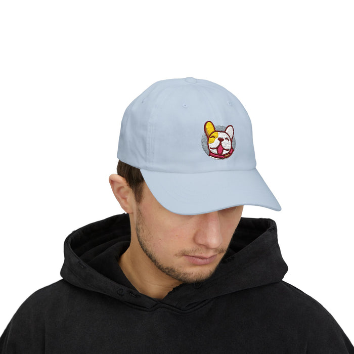 GratefulDogg "Winking Frenchie" Embroidered Dad Hat