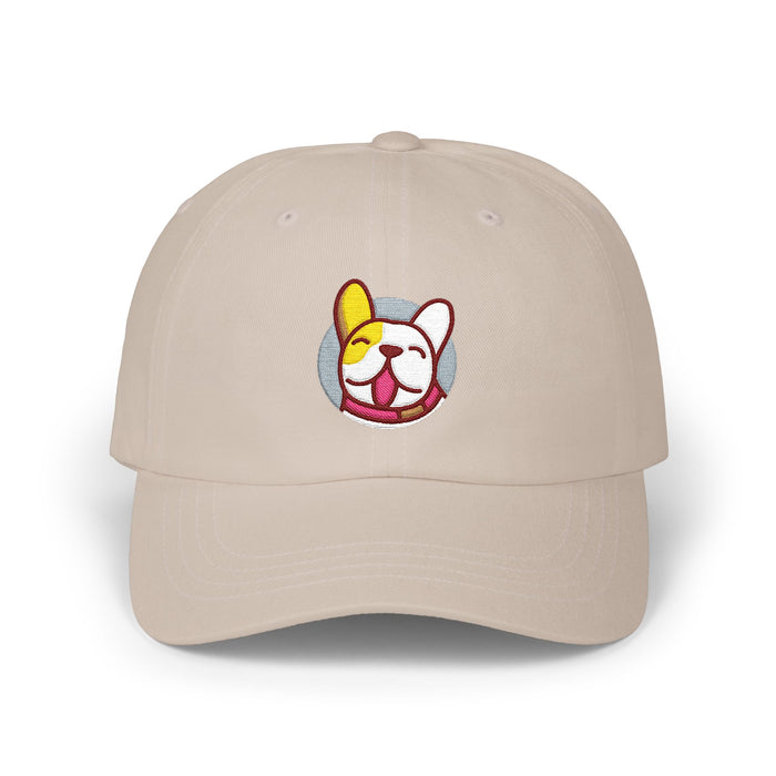 GratefulDogg "Winking Frenchie" Embroidered Dad Hat