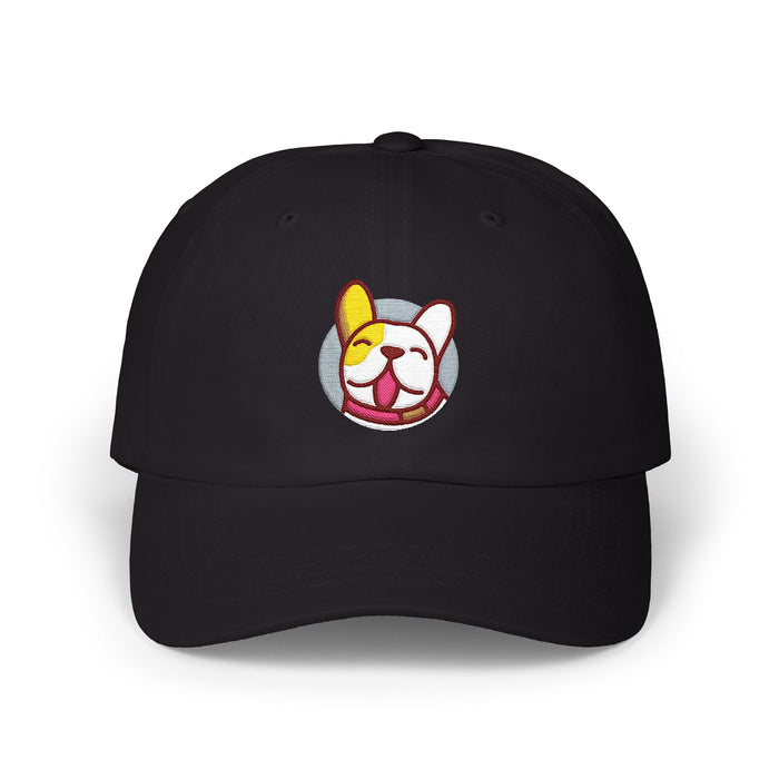 GratefulDogg "Winking Frenchie" Embroidered Dad Hat