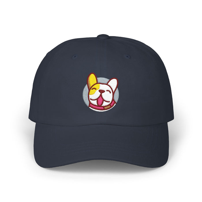 GratefulDogg "Winking Frenchie" Embroidered Dad Hat