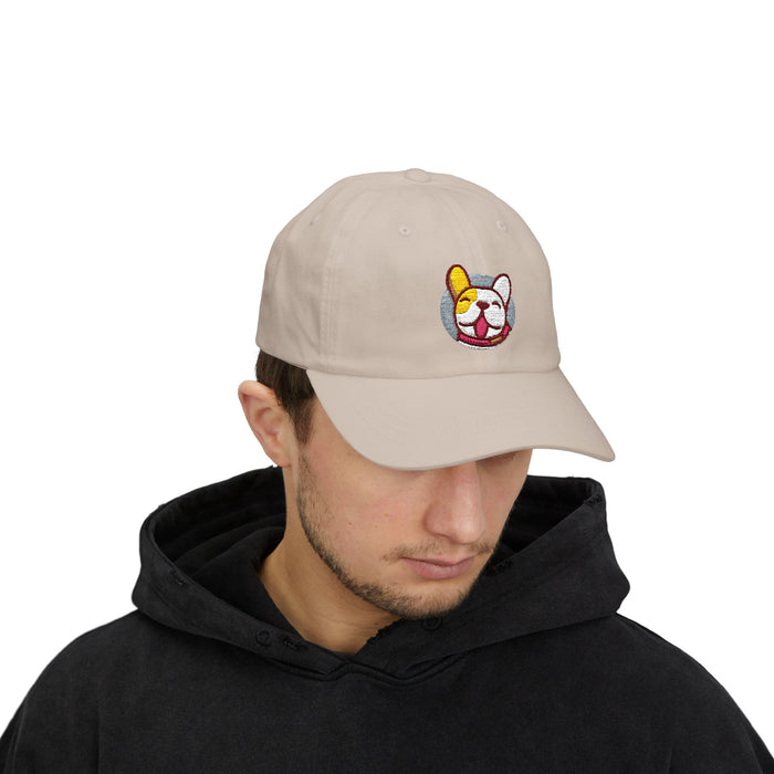 GratefulDogg "Winking Frenchie" Embroidered Dad Hat