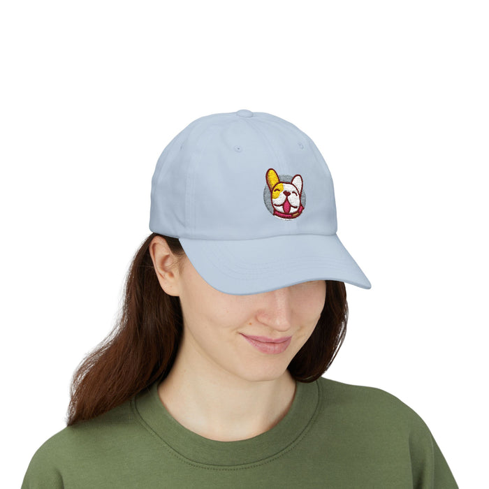 GratefulDogg "Winking Frenchie" Embroidered Dad Hat