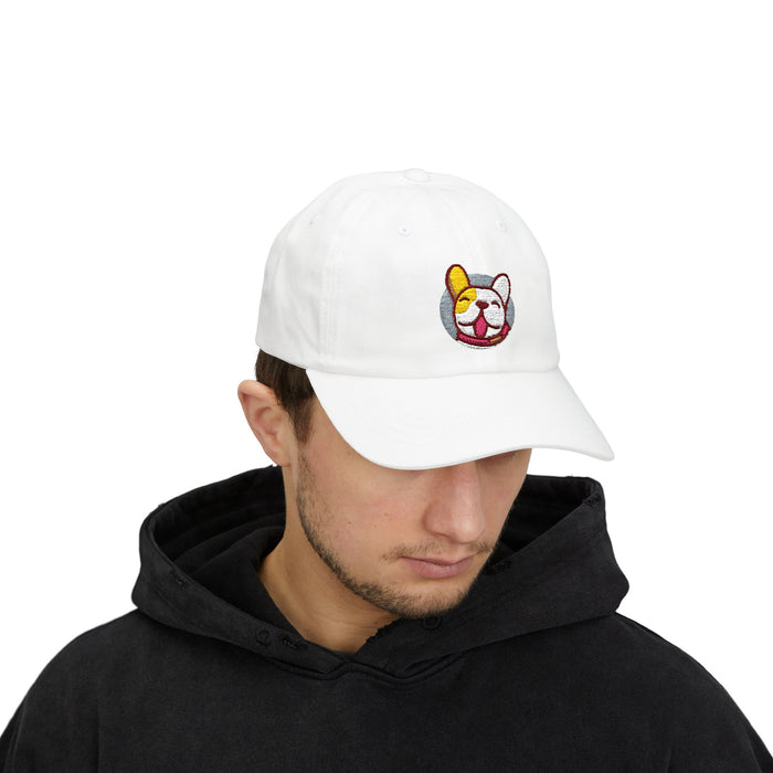 GratefulDogg "Winking Frenchie" Embroidered Dad Hat